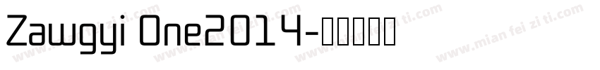Zawgyi One2014字体转换